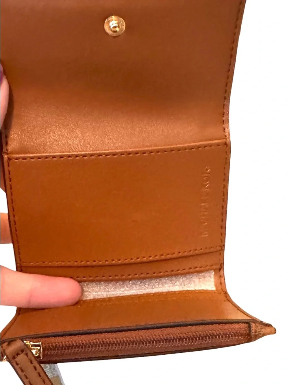 Michael Kors Two-Tone XS 2-in1 Trifold Jet Set Wallet, NWT